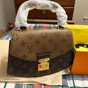 Luxury Inspired Designer Handbag Purse Classic Tan